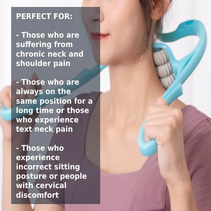 6 Wheel Pressure Point Neck Massager | BAZARIO BRAND